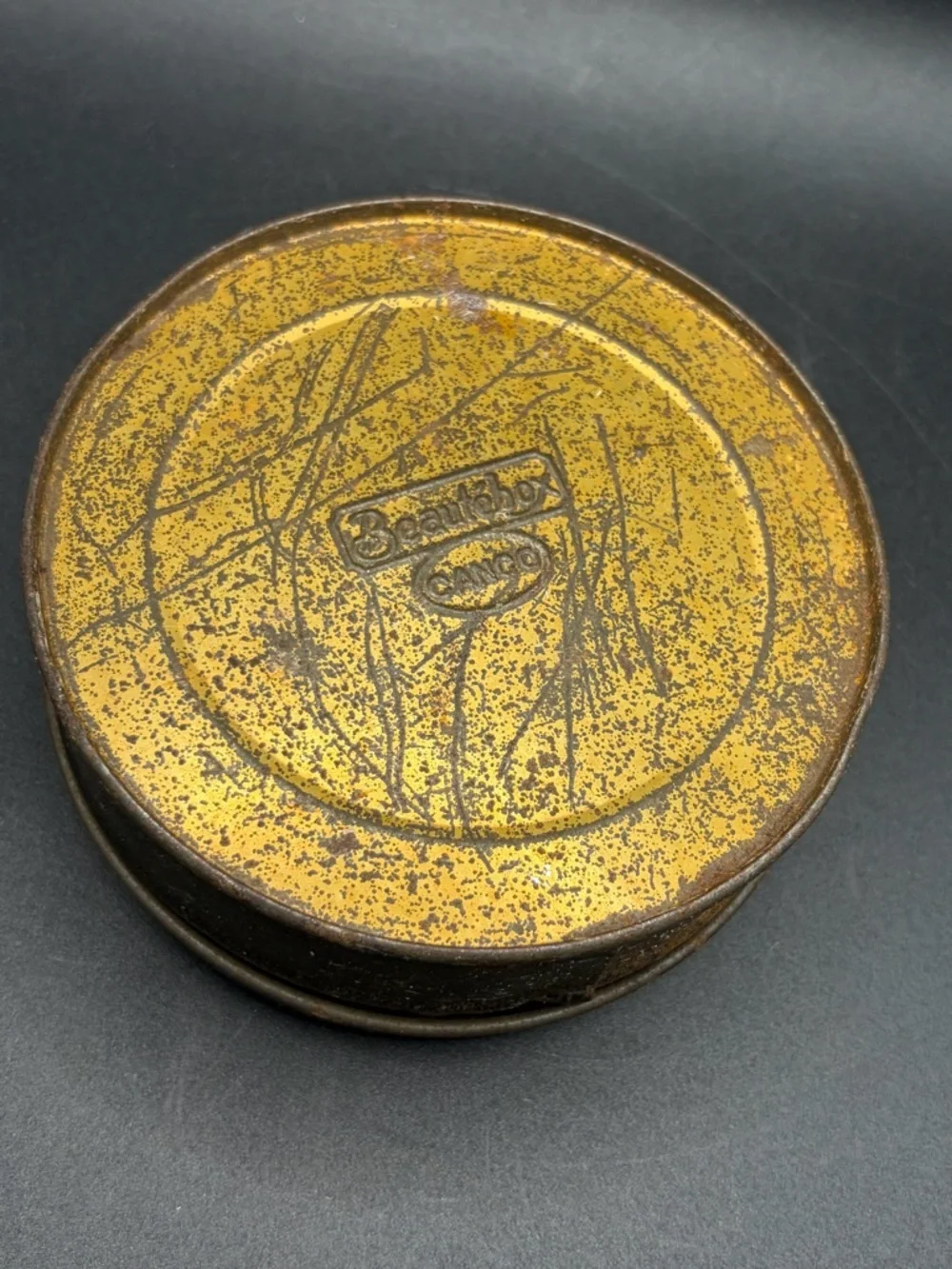 Vintage Henry Clive Beautebox Canco Tin Pola Negri, Silent Film Memorabilia